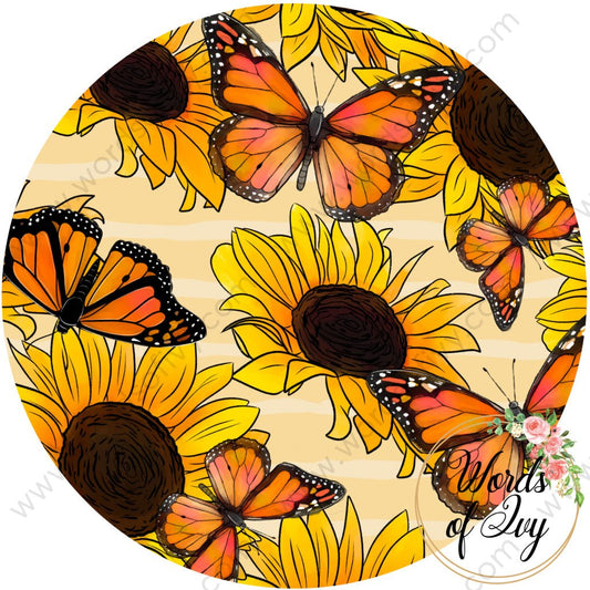 Car Coaster - Butterfly sunflower 221123089 | Nauti Life Tees
