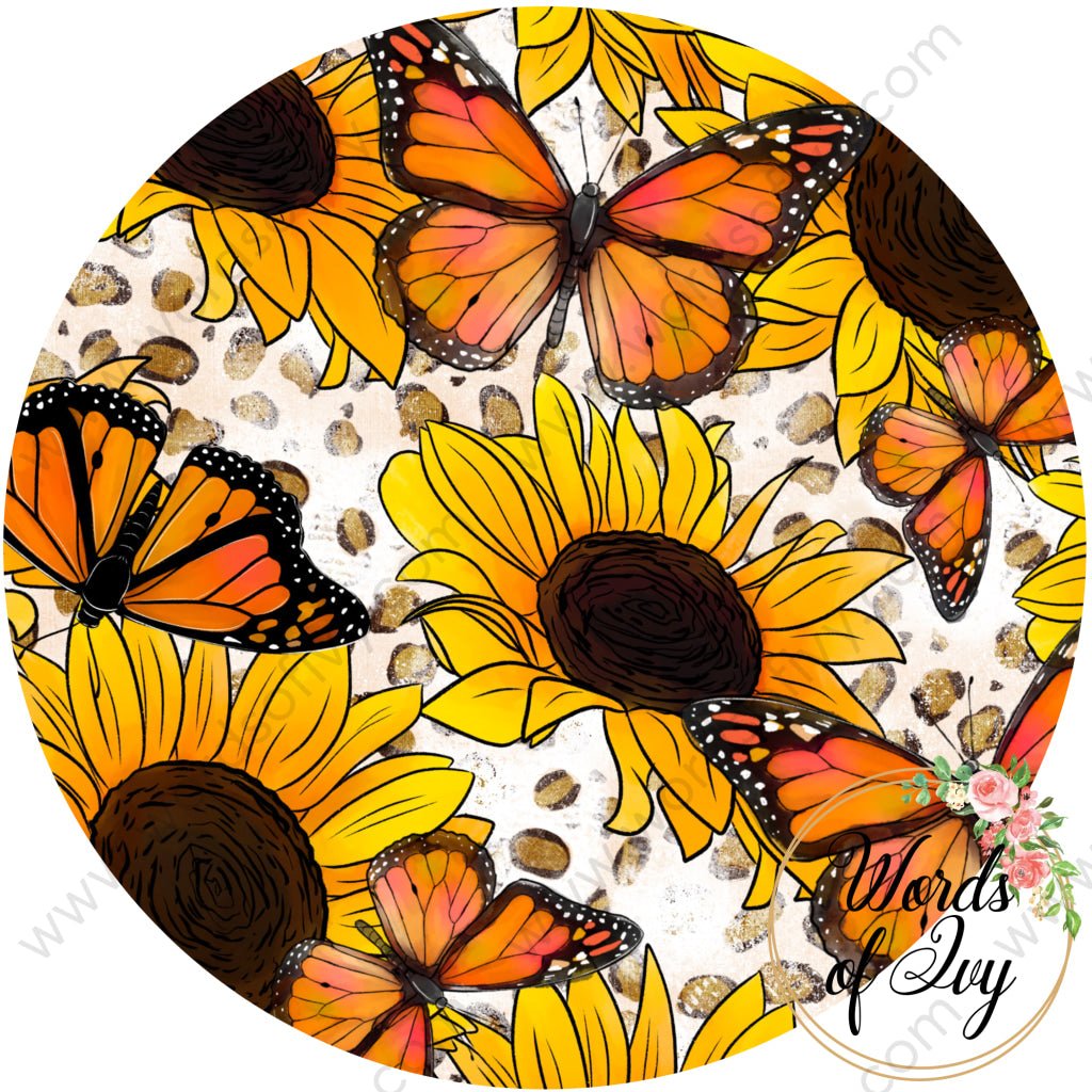Car Coaster - Butterfly sunflower 221123090 | Nauti Life Tees