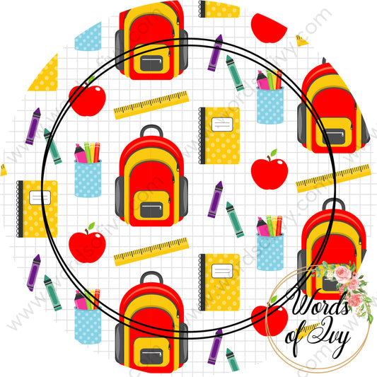 Car Coaster Digital Download - Back to School 002-210710 | Nauti Life Tees