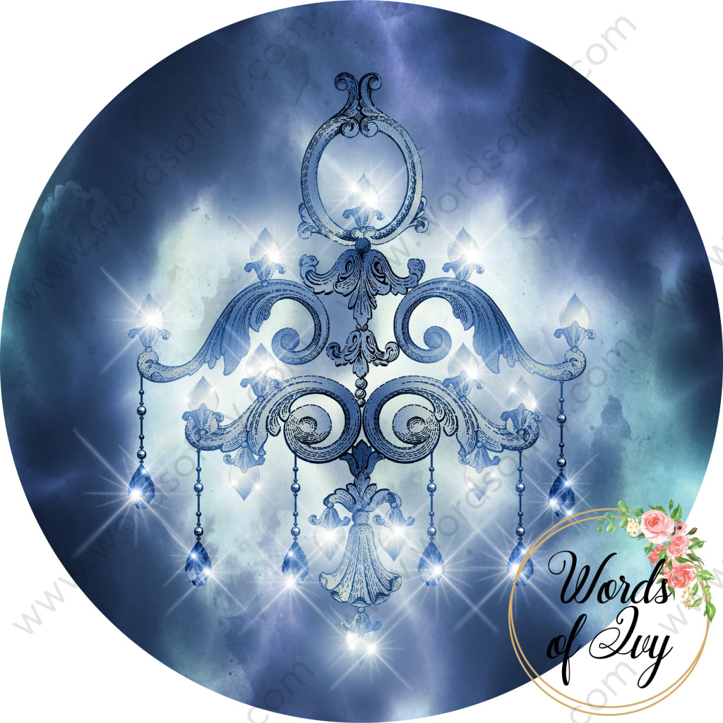 Car Coaster Digital Download - Blue Chandelier 220416-002 | Nauti Life Tees