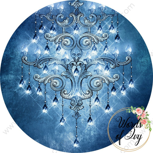 Car Coaster Digital Download - Blue Chandelier 220416-008 | Nauti Life Tees