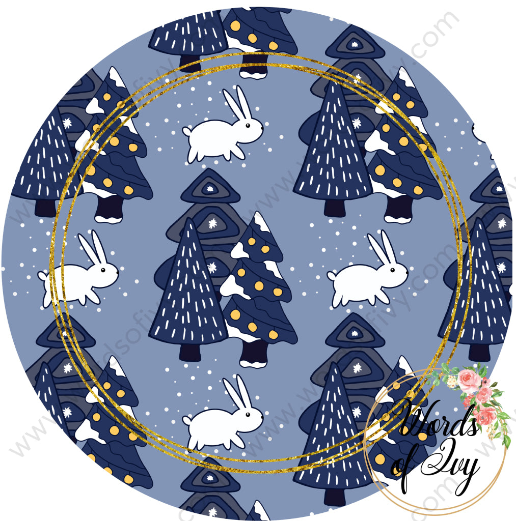 Car Coaster Digital Download - Blue Christmas 211111-002