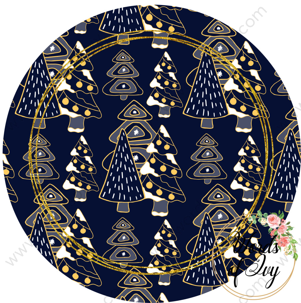 Car Coaster Digital Download - Blue Christmas 211111-005 | Nauti Life Tees