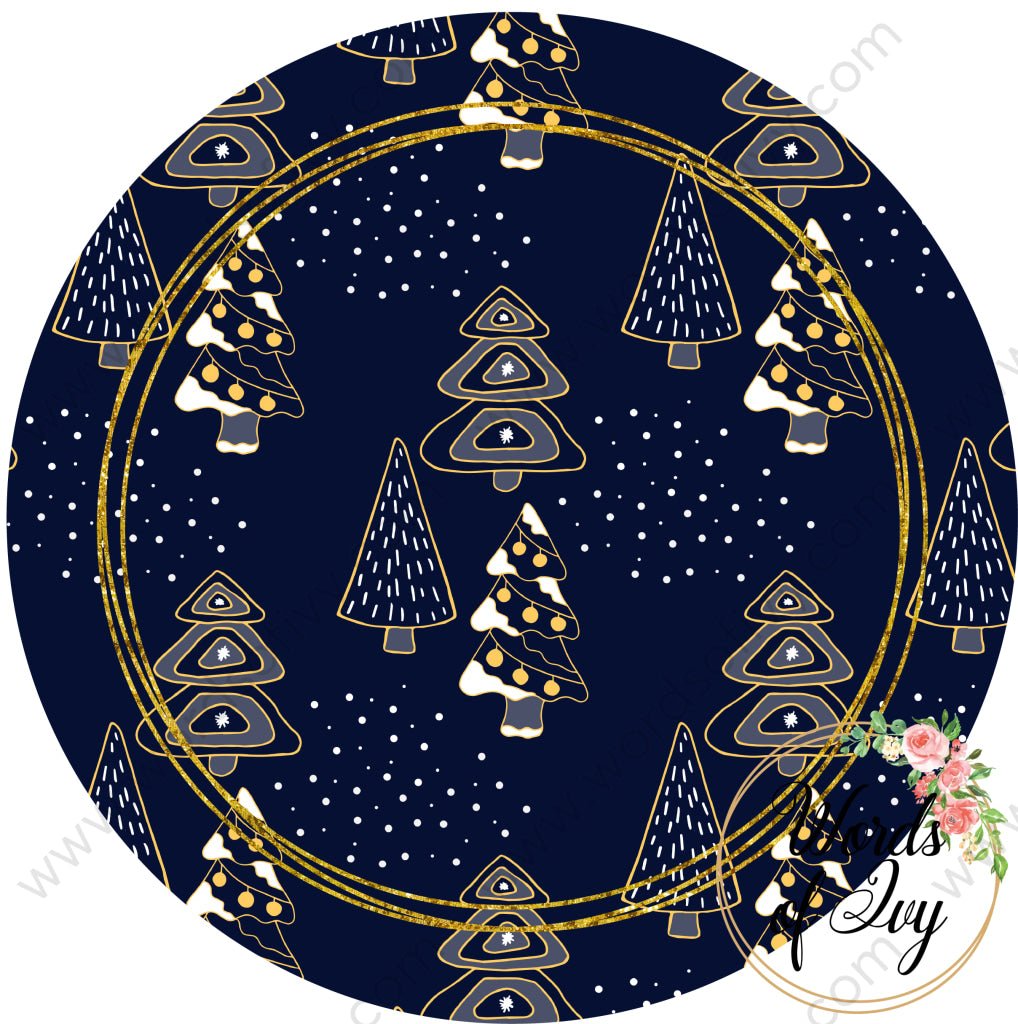 Car Coaster Digital Download - Blue Christmas 211111-006 | Nauti Life Tees