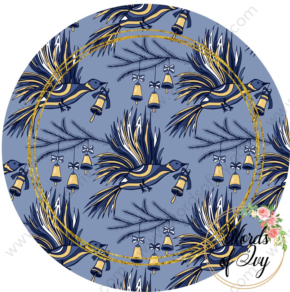 Car Coaster Digital Download - Blue Christmas 211111-008