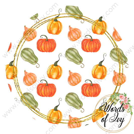 Car Coaster Digital Download - Fall Gourd Pumpkin 210815-002 | Nauti Life Tees