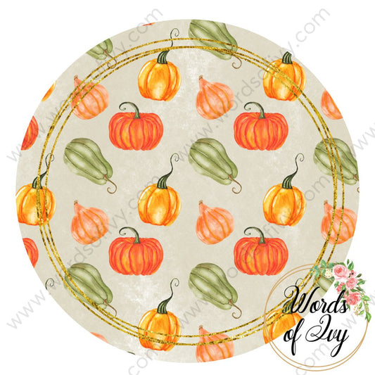 Car Coaster Digital Download - Fall Gourd Pumpkin 210815-005 | Nauti Life Tees