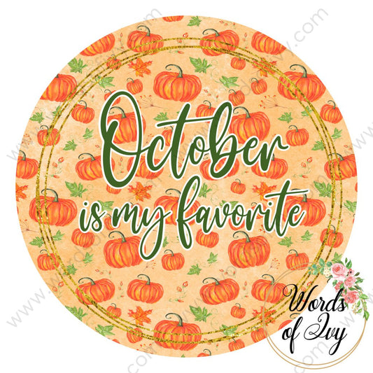 Car Coaster Digital Download - Fall October is my favorite 210815-019 | Nauti Life Tees