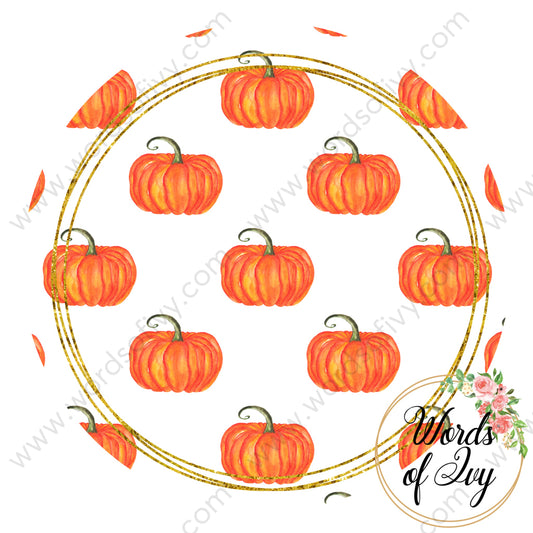 Car Coaster Digital Download - Fall Pumpkin 210815-006
