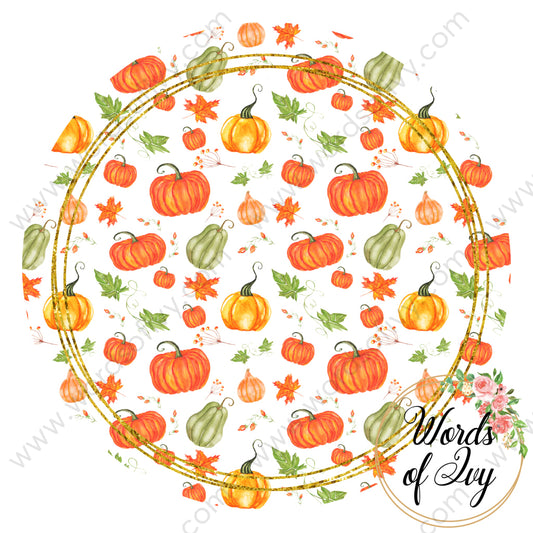 Car Coaster Digital Download - Fall Pumpkin Gourd 210815-011 | Nauti Life Tees
