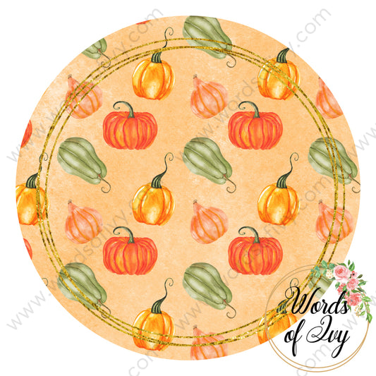 Car Coaster Digital Download - Fall Pumpkin Gourd 210815-012 | Nauti Life Tees