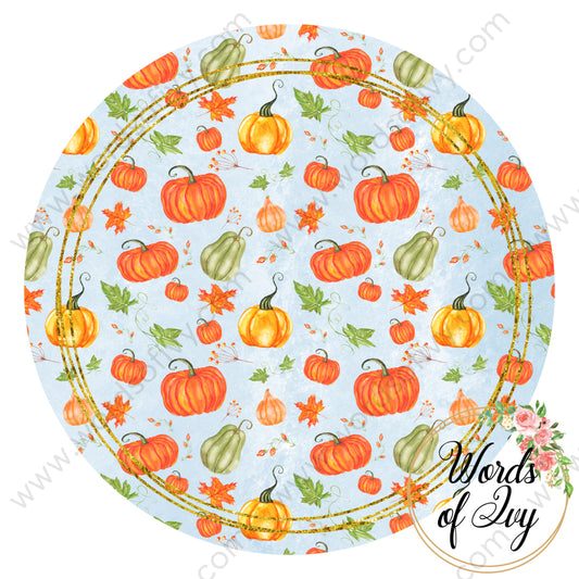 Car Coaster Digital Download - Fall Pumpkin Gourd 210815-013