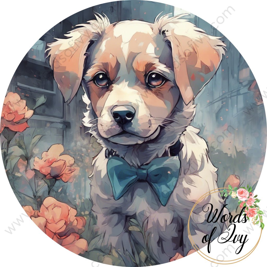 Car Coaster Digital Download - floral dog 240317-002 | Nauti Life Tees