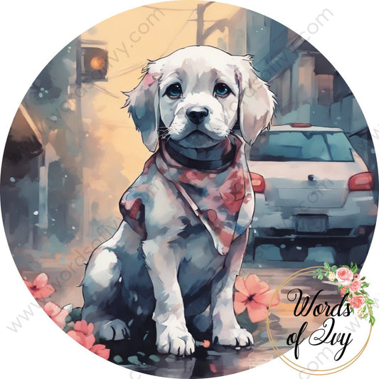 Car Coaster Digital Download - floral dog 240317-003 | Nauti Life Tees
