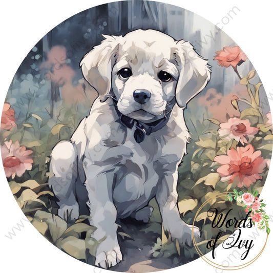 Car Coaster Digital Download - floral dog 240317-005 | Nauti Life Tees