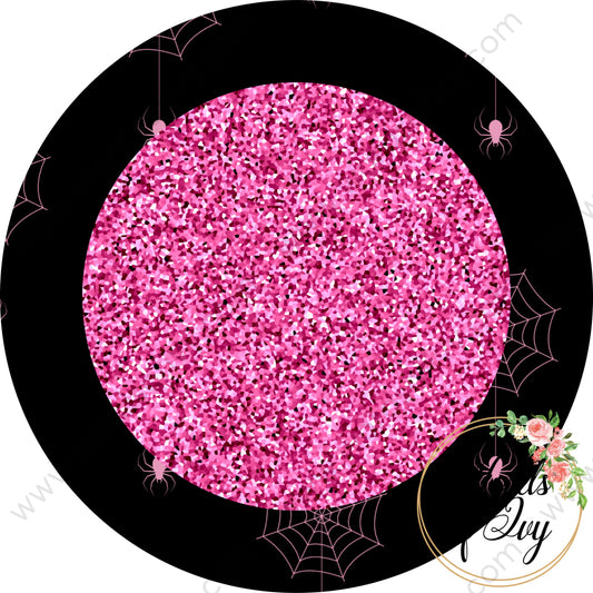 Car Coaster Digital Download - Halloween Pink Spider Web 004 210625