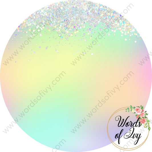Car Coaster Digital Download - Iridescent Rainbow 220822-001
