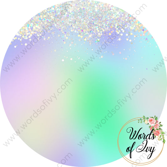 Car Coaster Digital Download - Iridescent Rainbow 220822-002