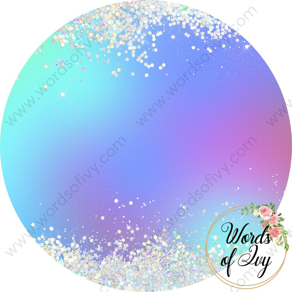 Car Coaster Digital Download - Iridescent Rainbow 220822-003