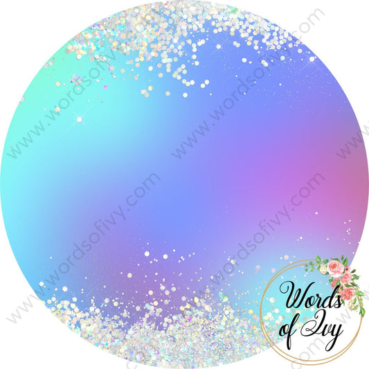 Car Coaster Digital Download - Iridescent Rainbow 220822-003