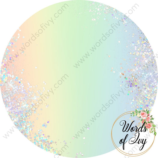 Car Coaster Digital Download - Iridescent Rainbow 220822-005