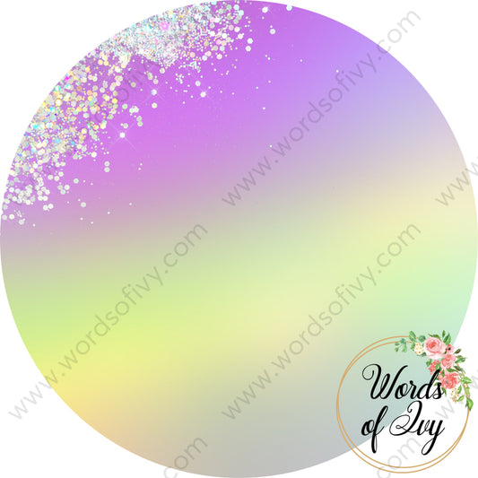 Car Coaster Digital Download - Iridescent Rainbow 220822-009