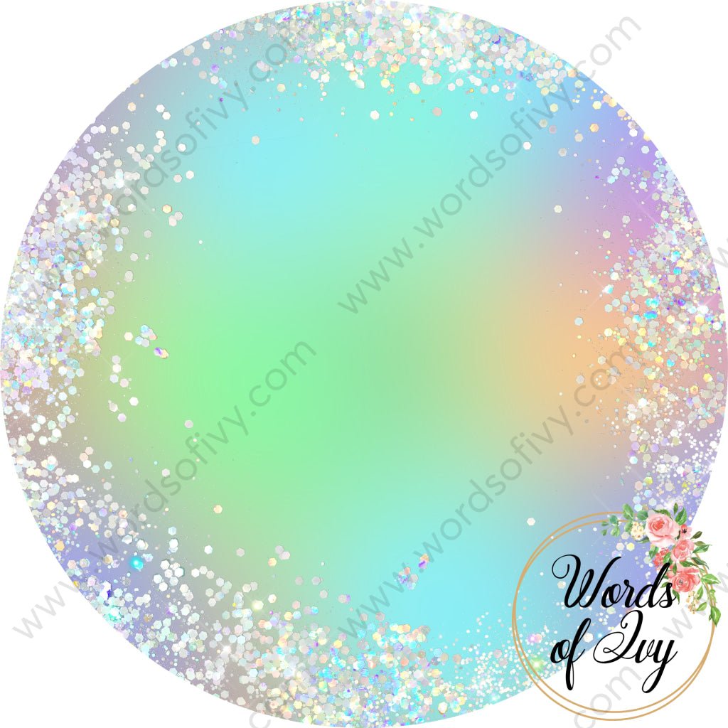 Car Coaster Digital Download - Iridescent Rainbow 220822-015