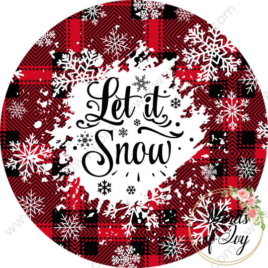 Car Coaster Digital Download - Let It Snow 211204-001