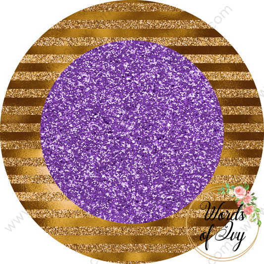 Car Coaster Digital Download - Royal Purple And Gold 210829-005