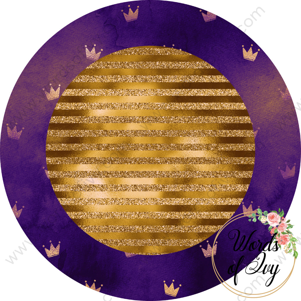Car Coaster Digital Download - Royal Purple And Gold 210829-007