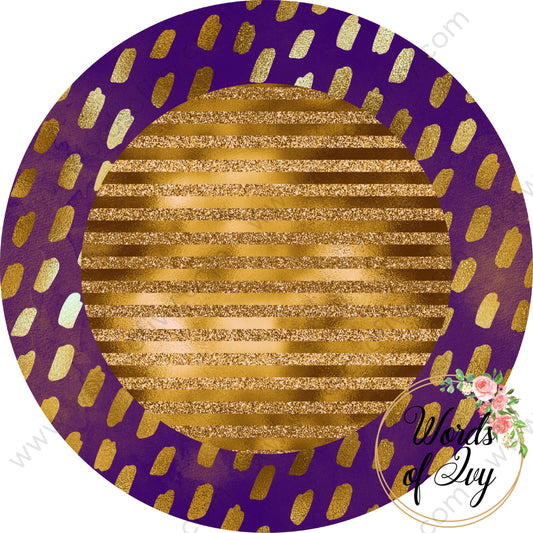 Car Coaster Digital Download - Royal Purple And Gold 210829-011