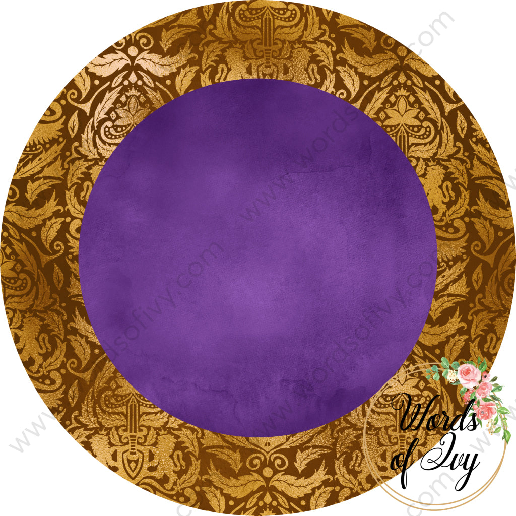 Car Coaster Digital Download - Royal Purple and Gold 210829-022 | Nauti Life Tees