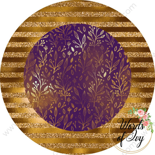 Car Coaster Digital Download - Royal Purple and Gold 210829-024 | Nauti Life Tees