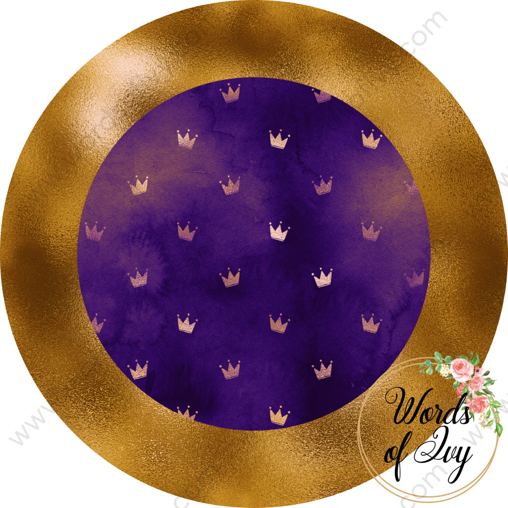 Car Coaster Digital Download - Royal Purple and Gold 210829-029 | Nauti Life Tees