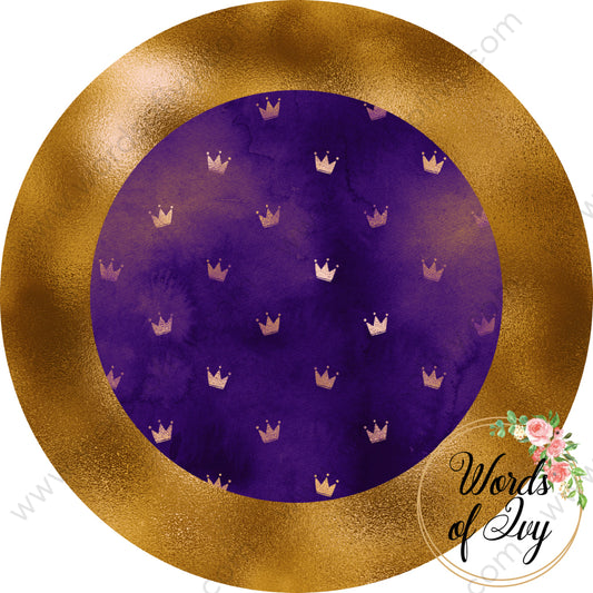 Car Coaster Digital Download - Royal Purple and Gold 210829-029 | Nauti Life Tees