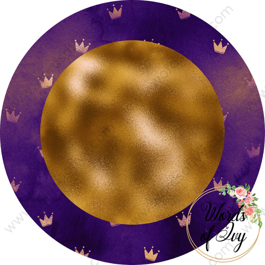 Car Coaster Digital Download - Royal Purple And Gold 210829-030