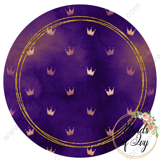 Car Coaster Digital Download - Royal Purple and Gold 210829-039 | Nauti Life Tees