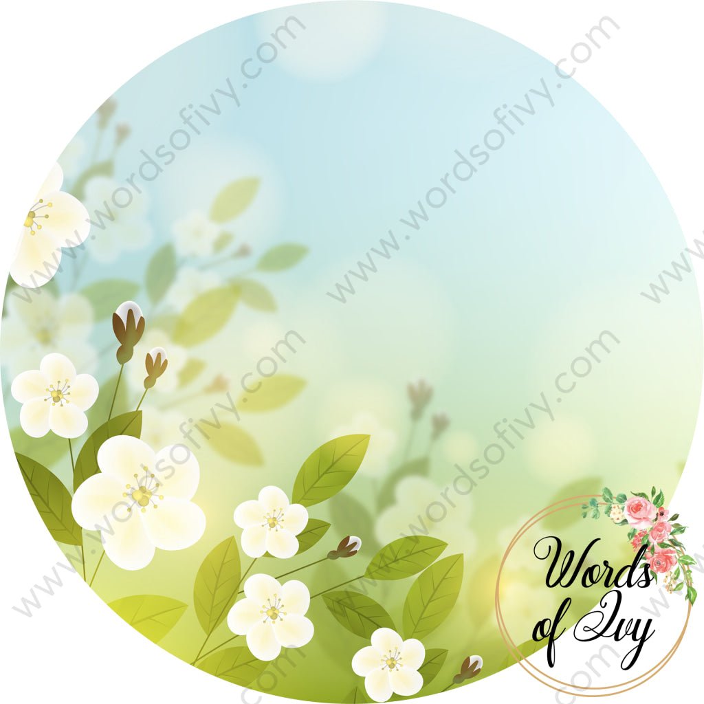 Car Coaster Digital Download - Spring Flowers 220409-005