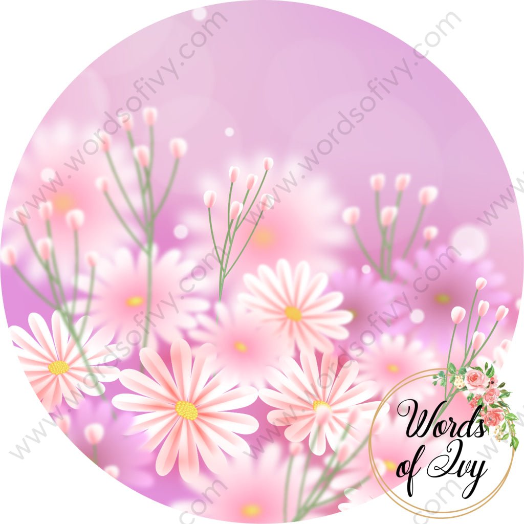 Car Coaster Digital Download - Spring Flowers 220409-011