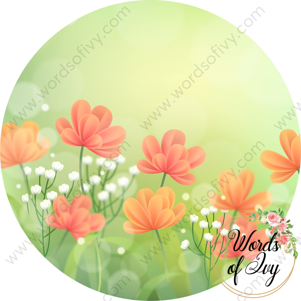 Car Coaster Digital Download - Spring Flowers 220409-012