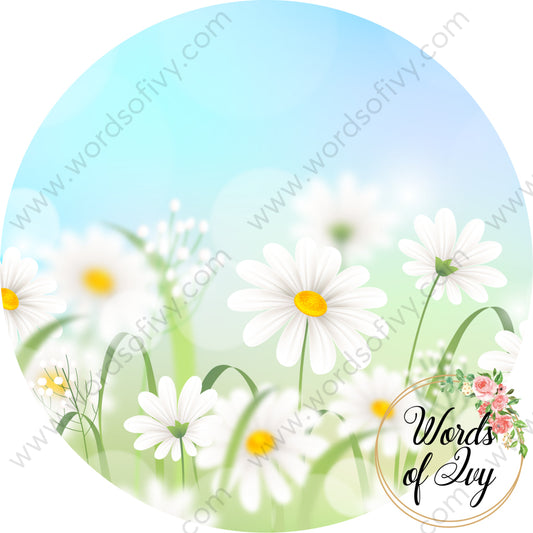 Car Coaster Digital Download - Spring Flowers 220409-013