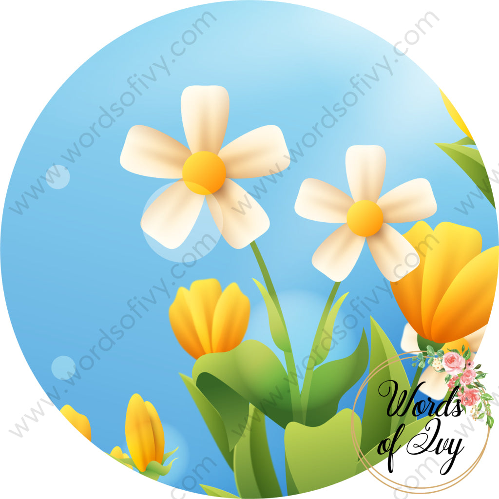 Car Coaster Digital Download - Spring Flowers 220409-016 | Nauti Life Tees