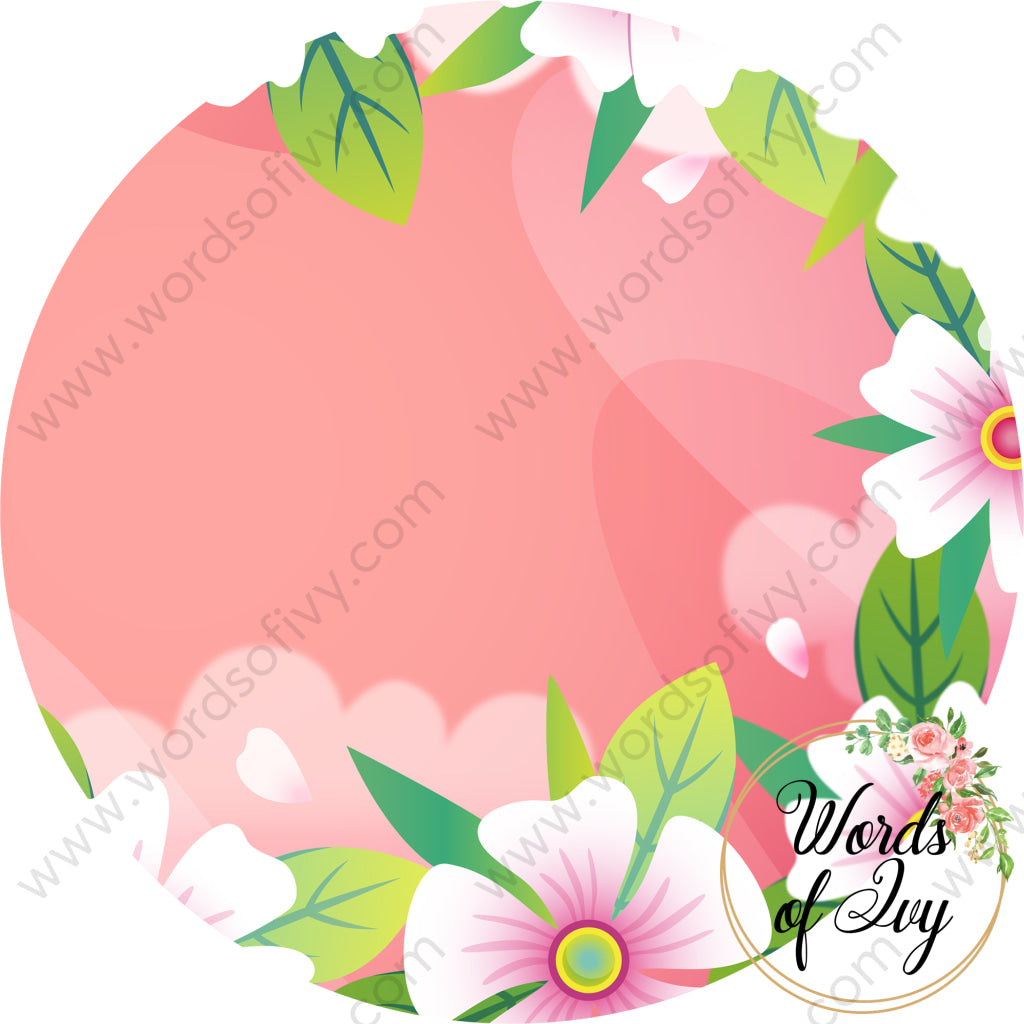 Car Coaster Digital Download - Spring Flowers 220409-018