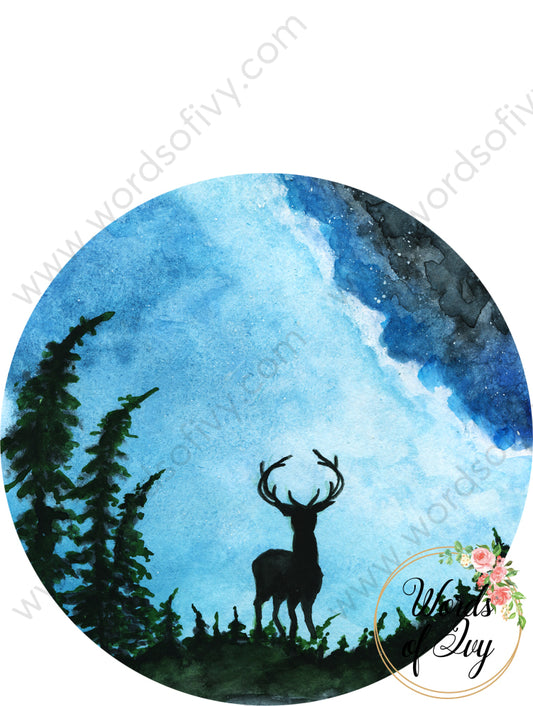 Car Coaster Digital Download - Woodland Deer 210913-001