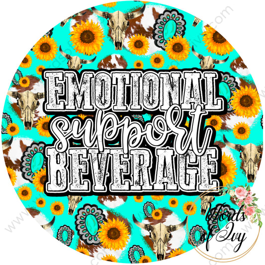 Car Coaster - Emotional Support Beverage 221123010 | Nauti Life Tees