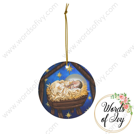 Christmas Ornament - Baby Jesus 22111013 | Nauti Life Tees