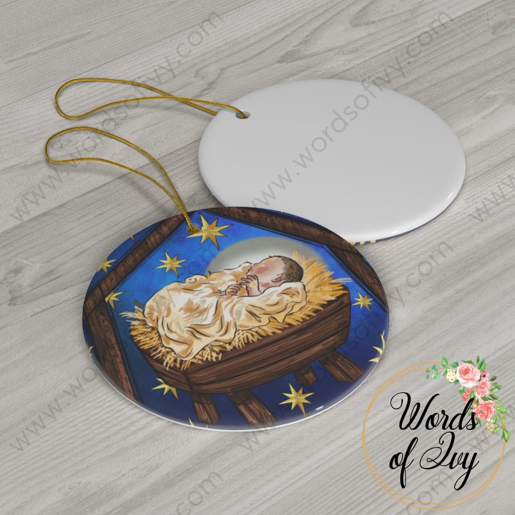 Christmas Ornament - Baby Jesus 22111013 | Nauti Life Tees