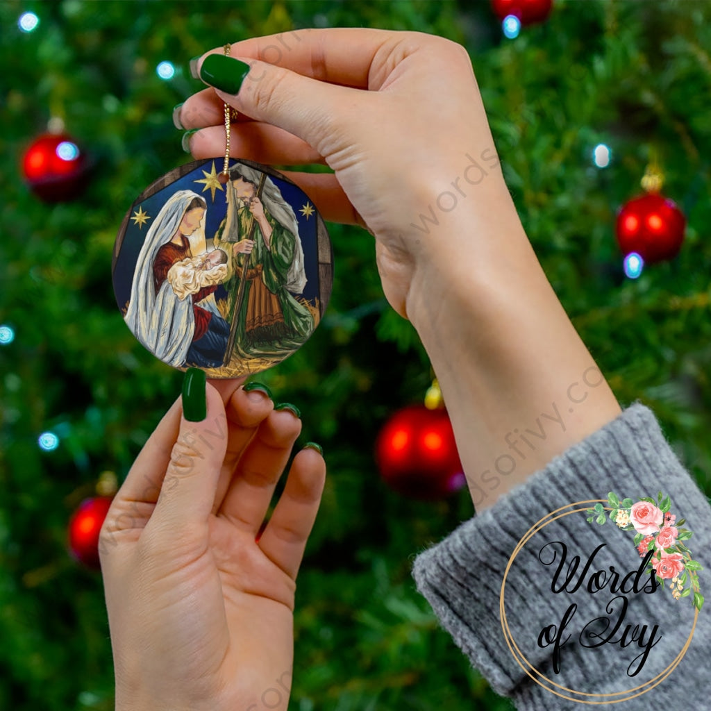 Christmas Ornament - Birth Of Jesus Home Decor