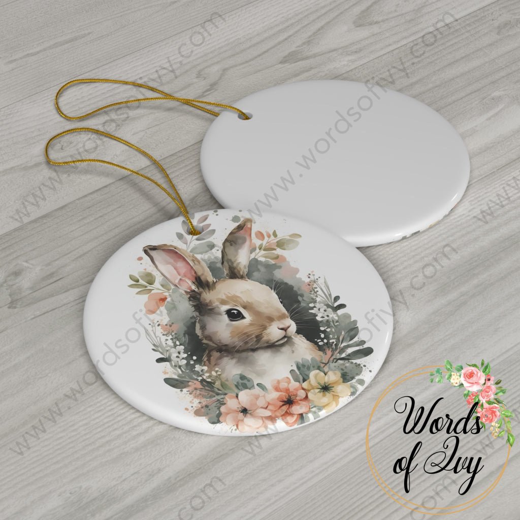 Christmas Ornament - Boho Bunny 230709008 | Nauti Life Tees
