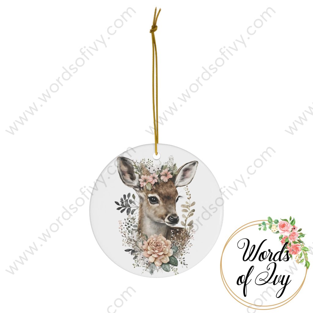 Christmas Ornament - Boho Deer 230709010 | Nauti Life Tees